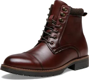 Vostey Mens Boots Motorcycle Casual Boots for Men Zipper Fashion Chukka Boots Mens