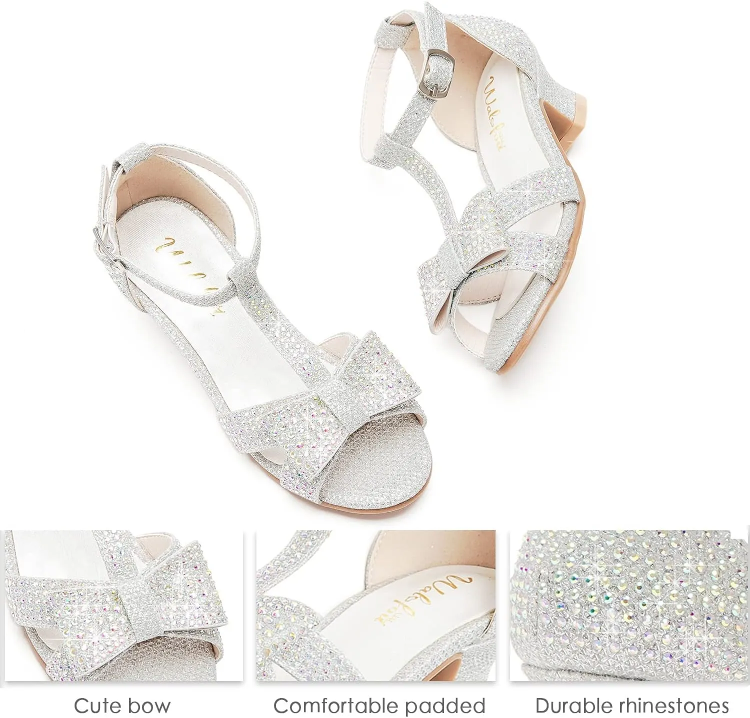 Walofou Toddler Little Kid Big Kid Sandals for Girls
