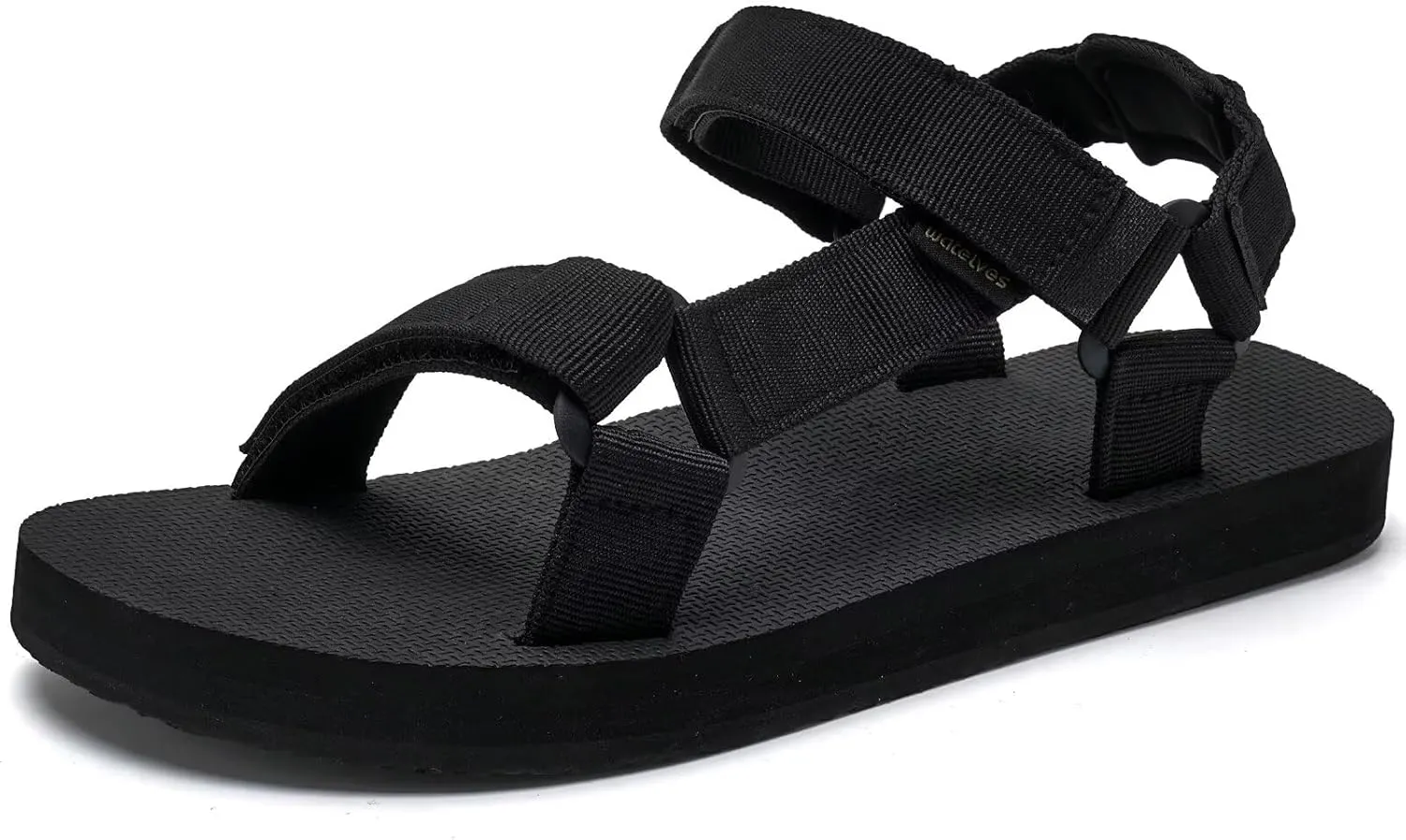 WateLves Men's Sandals Hiking-Sport-Sandals with Adjustable Webbing Lightweight Water-Athletic-Beach-Sandals for Walking-Fishing-Travel-Trekking-Camping