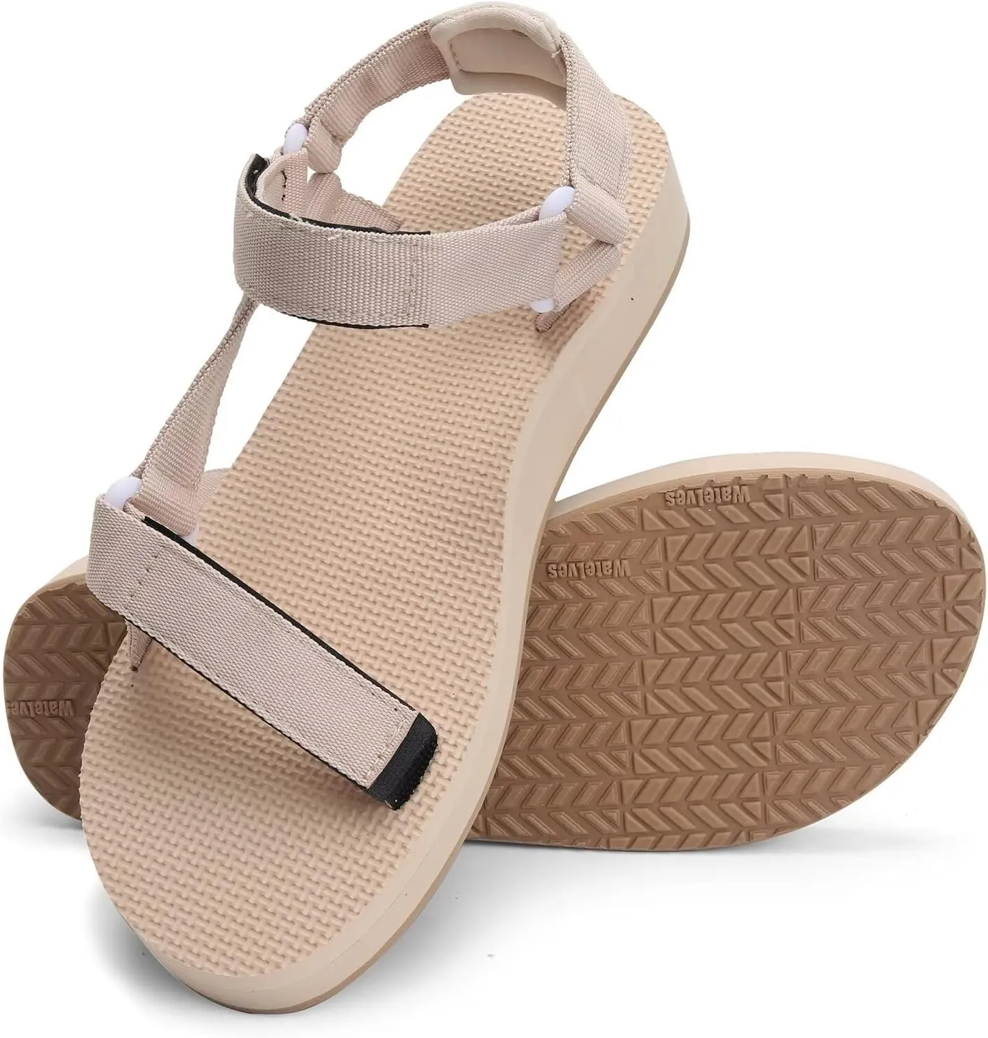 WateLves Womens-Sport-Sandals Outdoor Hiking Sandals with-Arch-Support Comfortable Webbing-Water-Athletic Beach-Sandals for Travel-Walking-Trekking-Camping