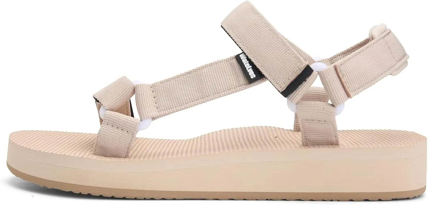 WateLves Womens-Sport-Sandals Outdoor Hiking Sandals with-Arch-Support Comfortable Webbing-Water-Athletic Beach-Sandals for Travel-Walking-Trekking-Camping