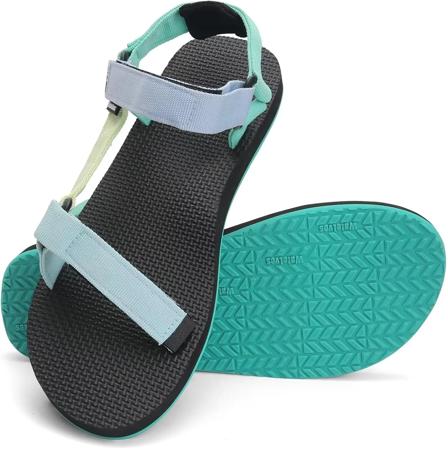 WateLves Womens-Sport-Sandals Outdoor Hiking Sandals with-Arch-Support Comfortable Webbing-Water-Athletic Beach-Sandals for Travel-Walking-Trekking-Camping