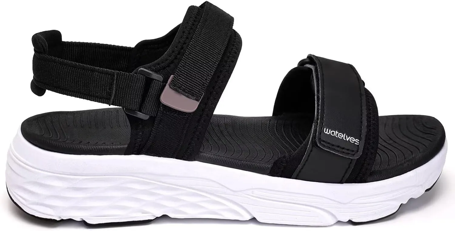 WateLves Womens-Sport-Sandals Outdoor Hiking Sandals with-Arch-Support Comfortable Webbing-Water-Athletic Beach-Sandals for Travel-Walking-Trekking-Camping