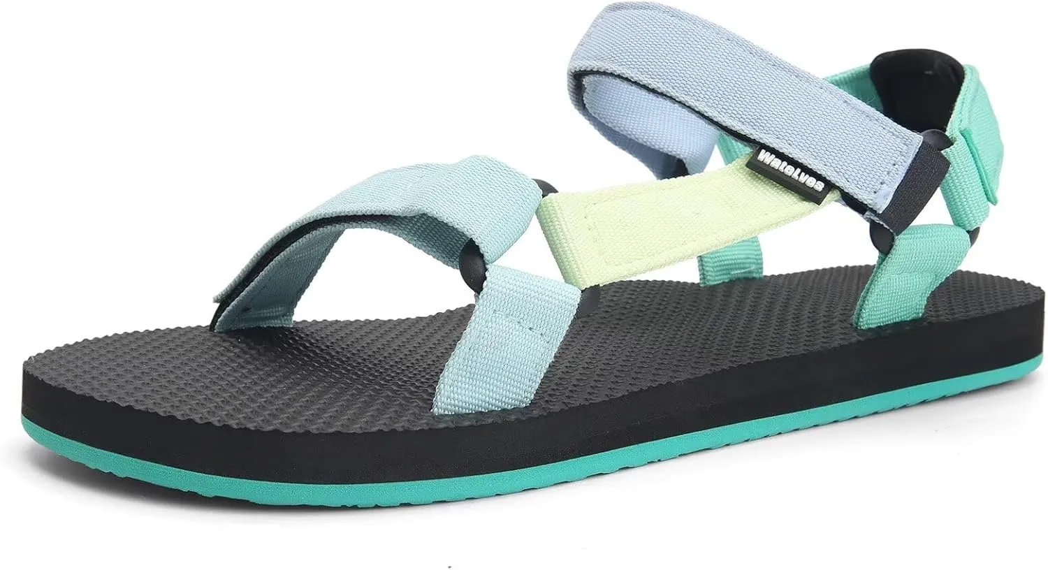 WateLves Womens-Sport-Sandals Outdoor Hiking Sandals with-Arch-Support Comfortable Webbing-Water-Athletic Beach-Sandals for Travel-Walking-Trekking-Camping