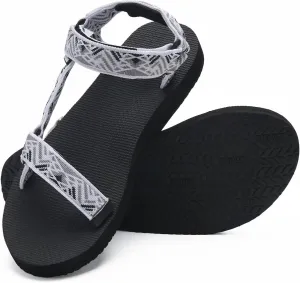 WateLves Womens-Sport-Sandals Outdoor Hiking Sandals with-Arch-Support Comfortable Webbing-Water-Athletic Beach-Sandals for Travel-Walking-Trekking-Camping