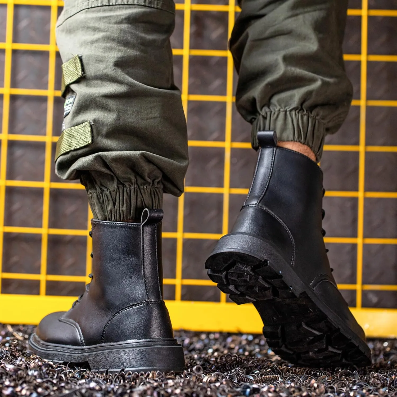 Waterproof Steel/Composite Toe Boots for Women Men, 6" Comfortable Work Boots Slip-resistant Safety Toe Construction Shoes