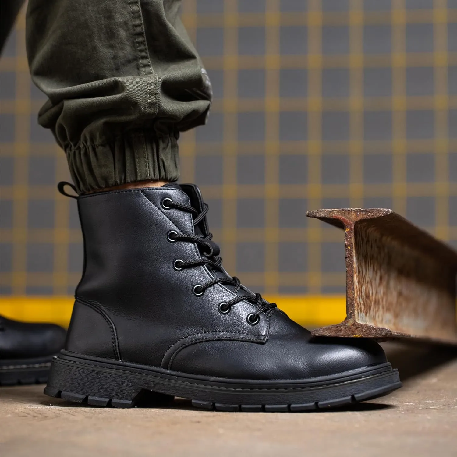Waterproof Steel/Composite Toe Boots for Women Men, 6" Comfortable Work Boots Slip-resistant Safety Toe Construction Shoes