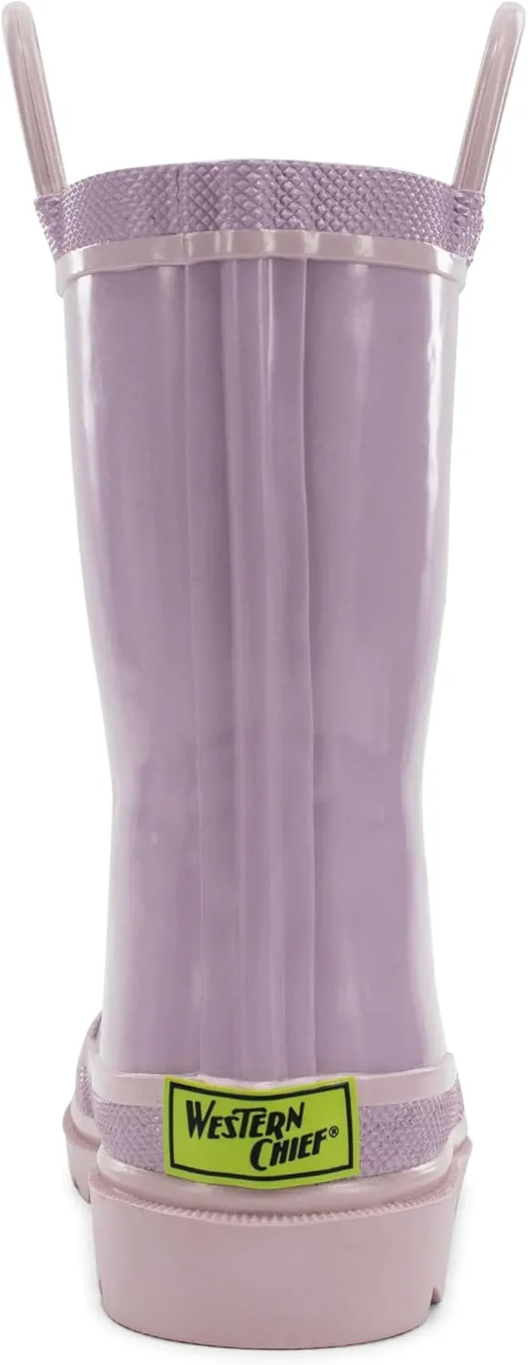 Western Chief Rain Boots with Pull on Handles for Toddlers and Kids - Premium Waterproof Boots for Boys and Girls