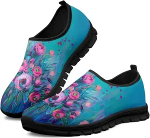 Women Slip On Casual Walking Shoe Low Top Non Slip Ladies Loafers Comfortable Lightweight Sports Sneaker US5.5-11.5