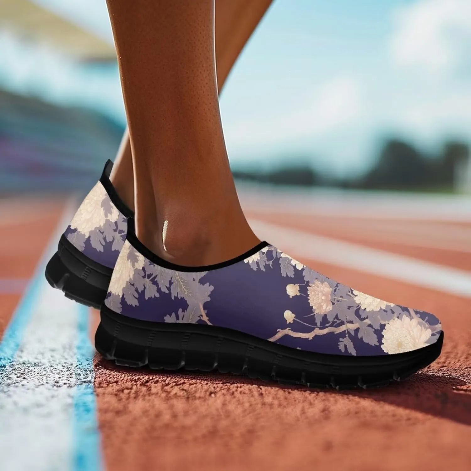 Women Slip On Casual Walking Shoe Low Top Non Slip Ladies Loafers Comfortable Lightweight Sports Sneaker US5.5-11.5