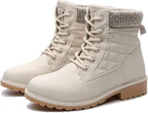 Women Work Hiking Boot - Hike Ankle Outdoor Non Slip Composite Construction Lightweight Waterproof Comfortable Black White