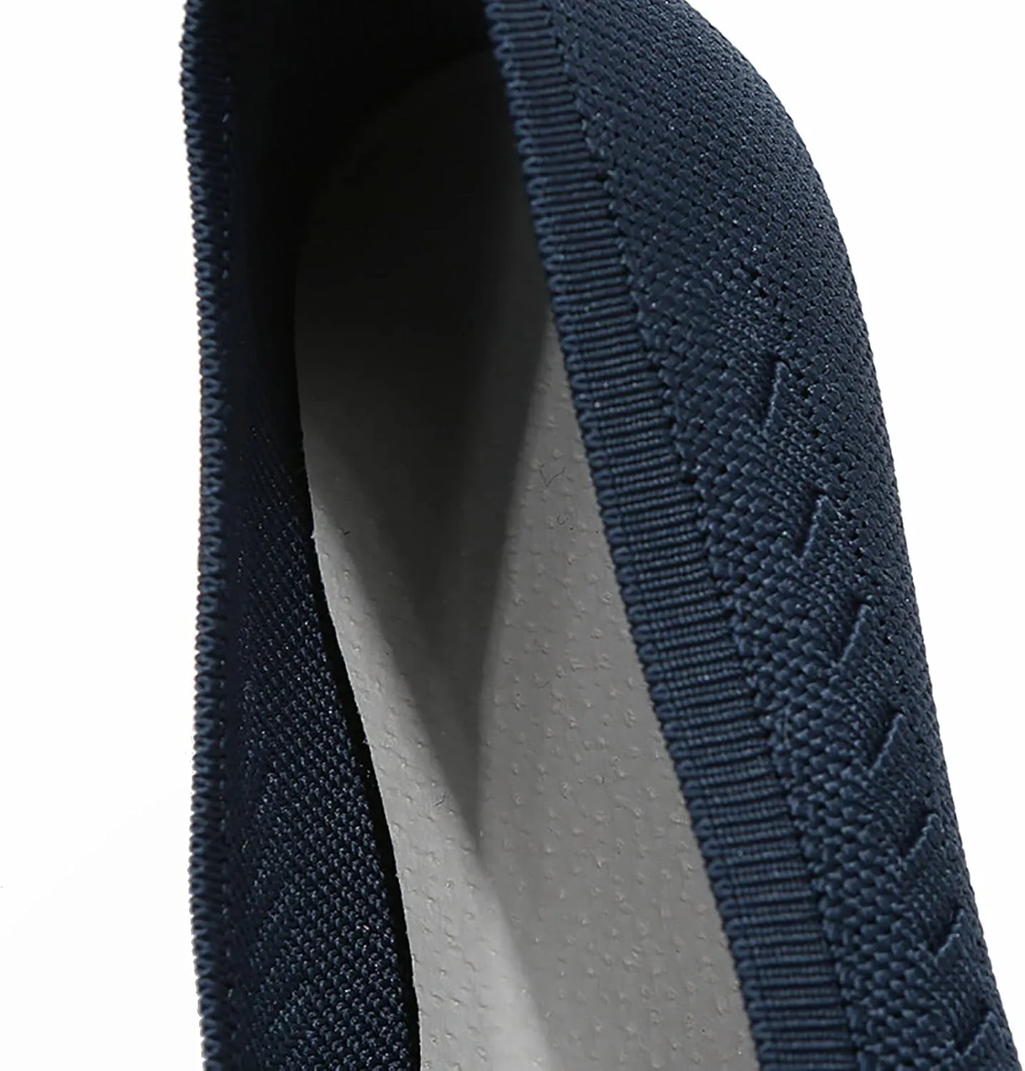 Women’s Ballet Flats Knit Dress Shoes Round Toe Slip On Walking Flats Shoes for Woman Low Wedge Comfort Soft Sandals