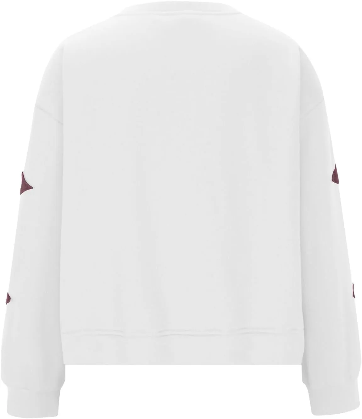 Women's Casual Loose Color Matching Round Neck Long Sleeved T-shirt ，Loose Top Long Sleeved Round Neck Star Tops