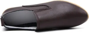 Women's Casual Round Head Moccasin Shoes Comfortable Leather Breathable Loafers Driving Outdoor Walking Nurse Breathable Driving Fashion Soft Shoes