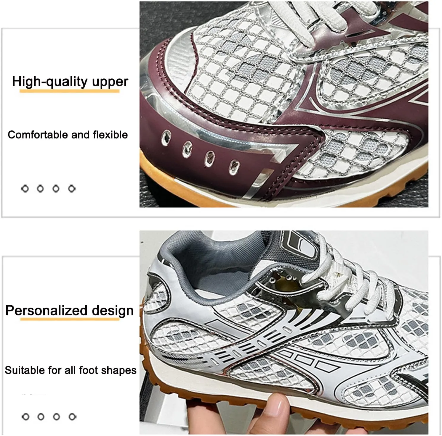 Women's Fashion Platform Oxford Trainers - Casual Lace-Up Lightweight Autumn Sneakers with Color Matching Trend, Slimming, and Versatile Flats Shoes,Black-39
