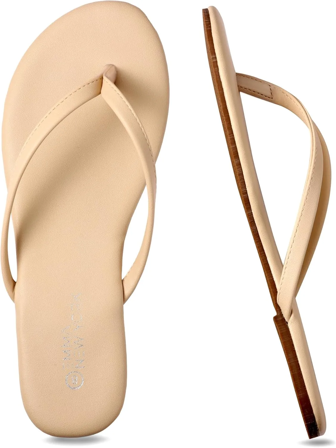 Womens Flip Flops Lightweight Comfortable Summer Essentials Sandals For Women Beach Vacation Casual Walking Cushion Sandals Comfortable Thong Flat Slip On Flip flops