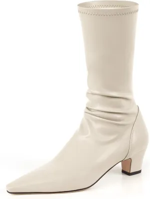 Women's Gogo Boots Knee High Boots Pointed Toe Chunky Heel Fashion Dress Boots