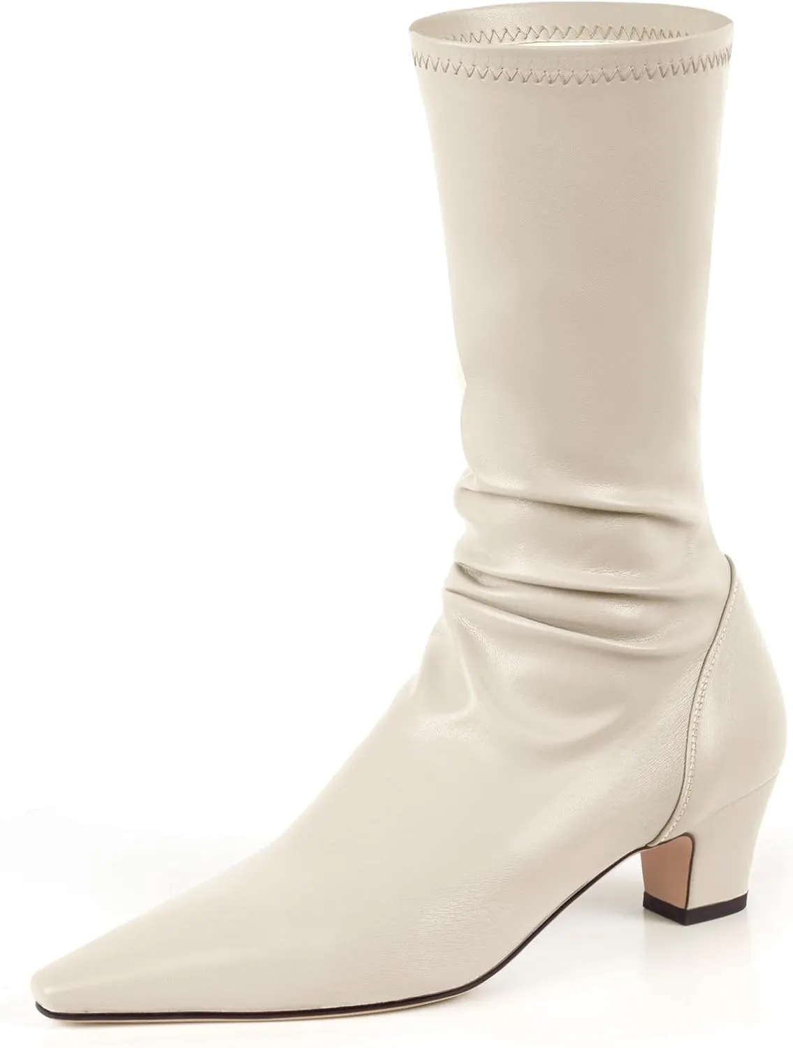 Women's Gogo Boots Knee High Boots Pointed Toe Chunky Heel Fashion Dress Boots