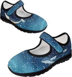Women's Lightweight Shoes Single Buckle Fashion Casual Shoes Breathable Mesh Sneakers Comfortable Walking Shoes for Holidays US Size 5.5-10