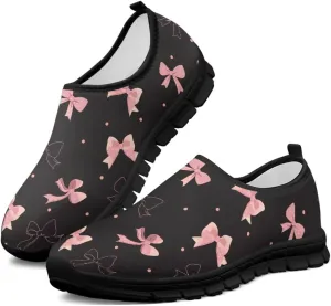 Women's Slip on Sneakers Casual Shoes Loafers Non Slip Breathable Comfortable Walking Sneakers Gifts for Women Girls Black Sole Size 5.5-11.5