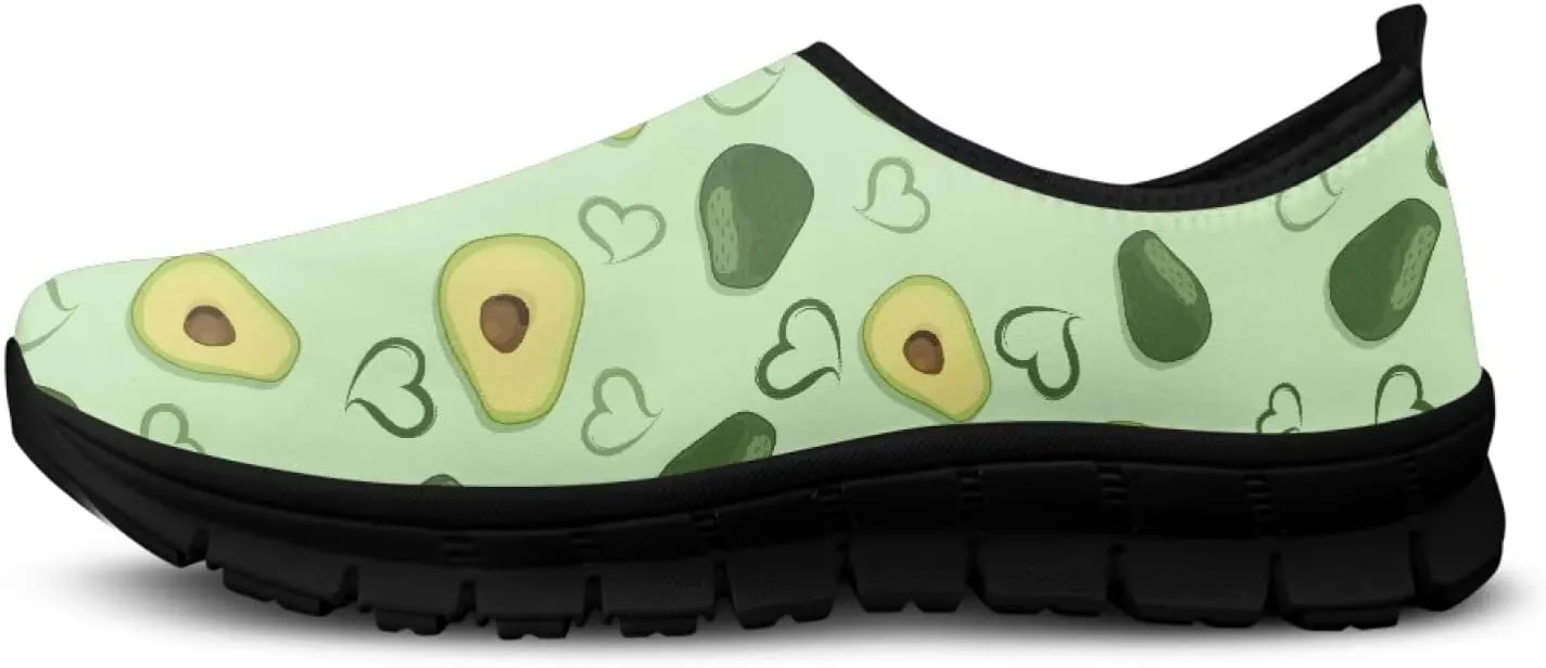 Women's Slip on Sneakers Casual Shoes Loafers Non Slip Breathable Comfortable Walking Sneakers Gifts for Women Girls Black Sole Size 5.5-11.5