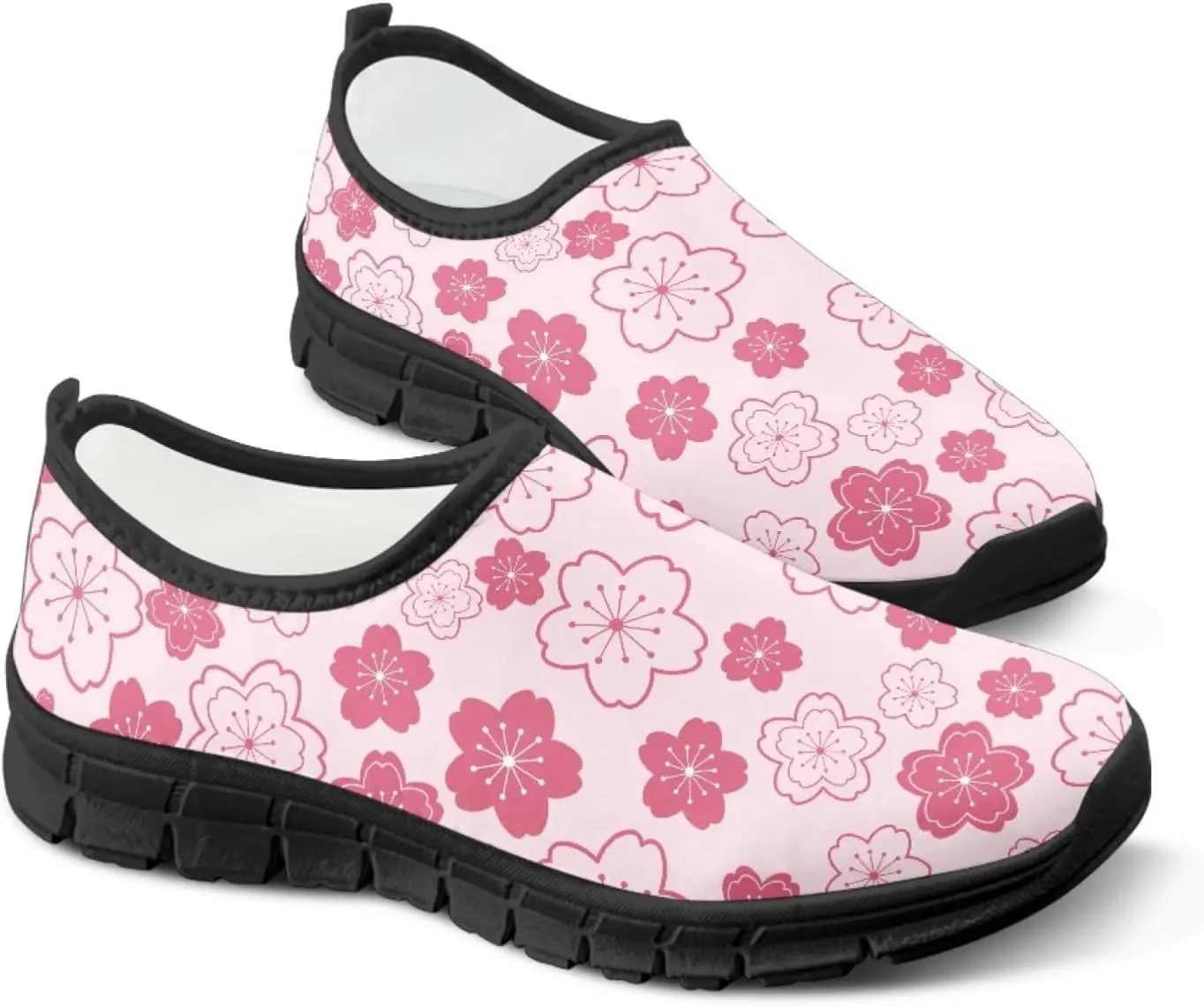 Women's Slip on Sneakers Casual Shoes Loafers Non Slip Breathable Comfortable Walking Sneakers Gifts for Women Girls Black Sole Size 5.5-11.5