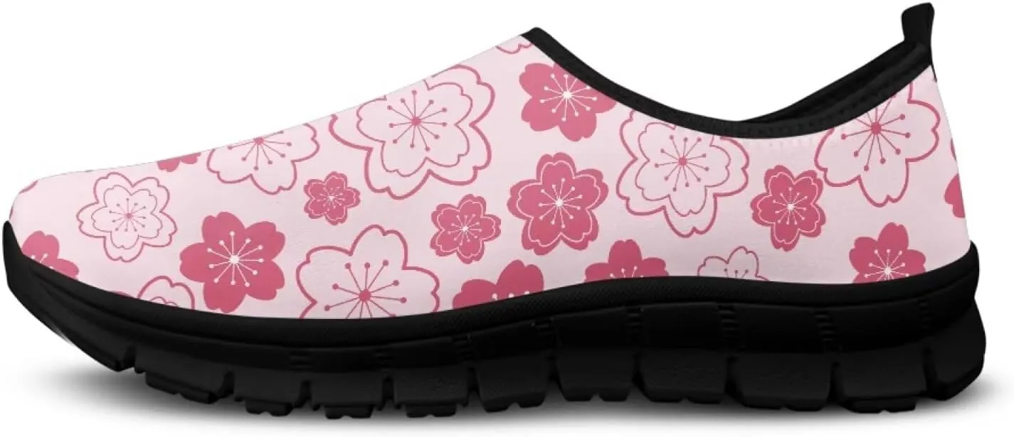 Women's Slip on Sneakers Casual Shoes Loafers Non Slip Breathable Comfortable Walking Sneakers Gifts for Women Girls Black Sole Size 5.5-11.5