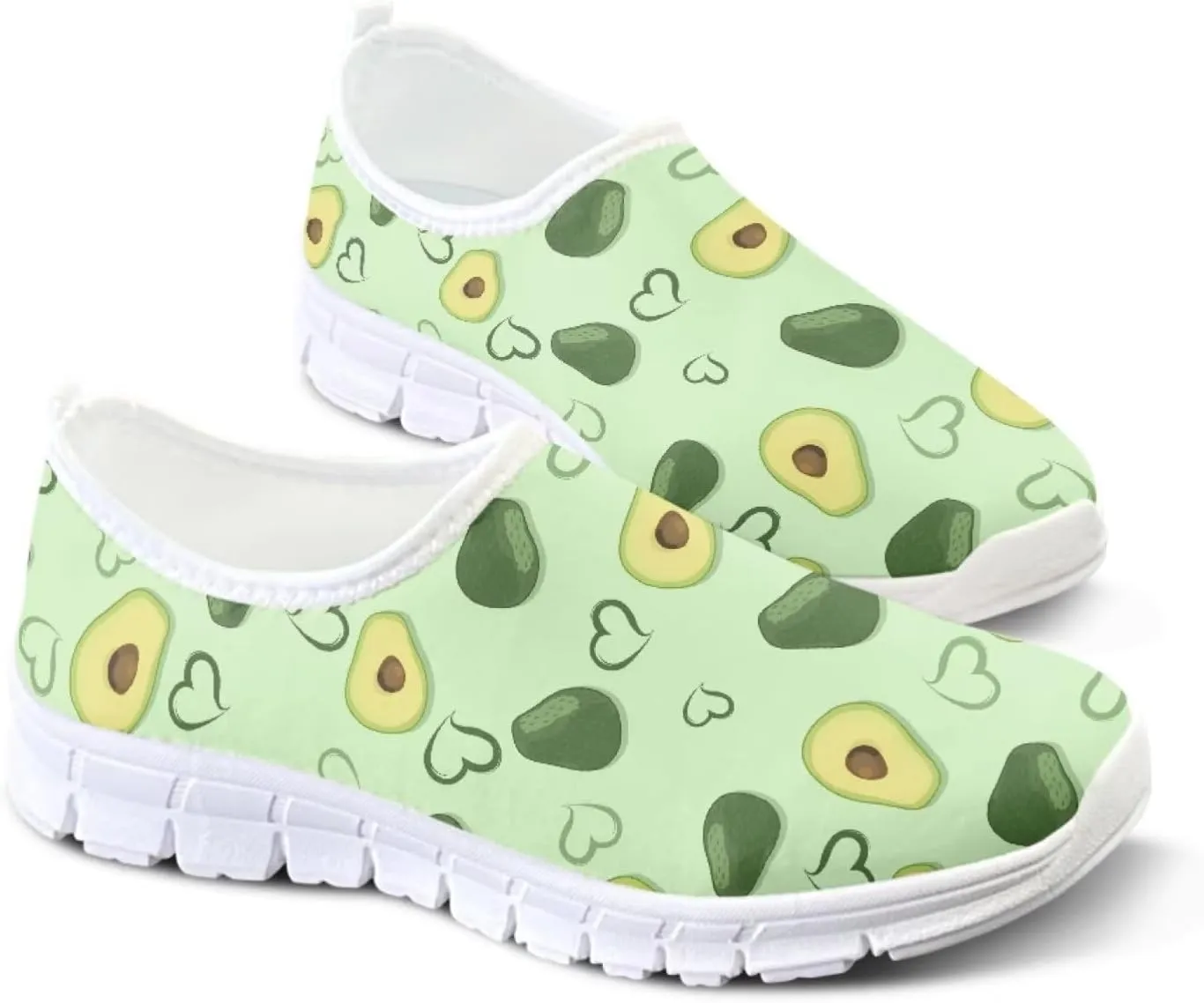 Women's Slip on Sneakers Casual Shoes Loafers Non Slip Breathable Comfortable Walking Sneakers Gifts for Women Girls White Sole Size 5.5-11.5