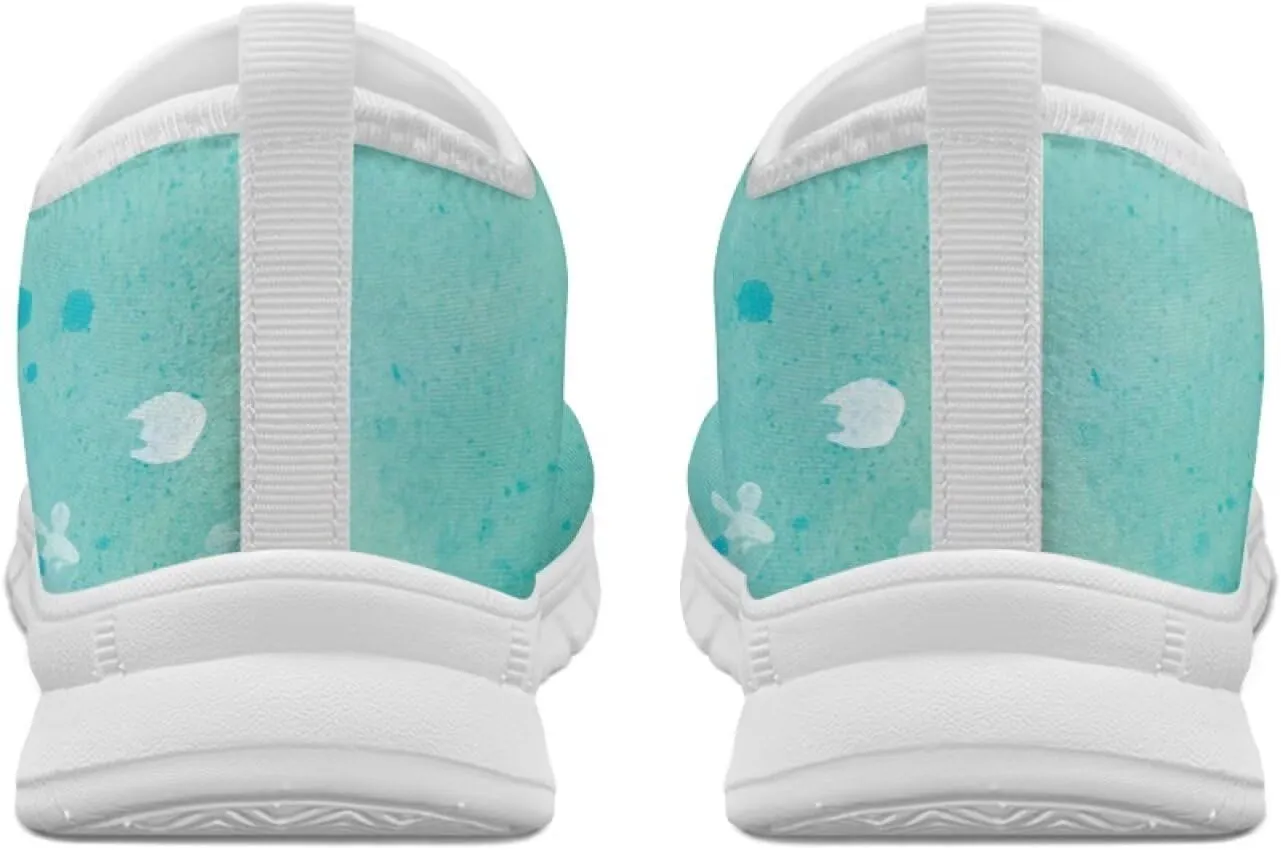 Women's Slip on Sneakers Casual Shoes Loafers Non Slip Breathable Comfortable Walking Sneakers Gifts for Women Girls White Sole Size 5.5-11.5