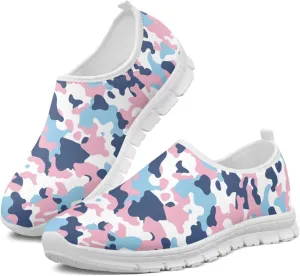 Women's Slip on Sneakers Casual Shoes Loafers Non Slip Breathable Comfortable Walking Sneakers Gifts for Women Girls White Sole Size 5.5-11.5