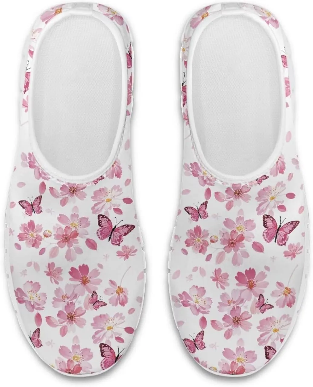 Women's Slip on Sneakers Casual Shoes Loafers Non Slip Breathable Comfortable Walking Sneakers Gifts for Women Girls White Sole Size 5.5-11.5