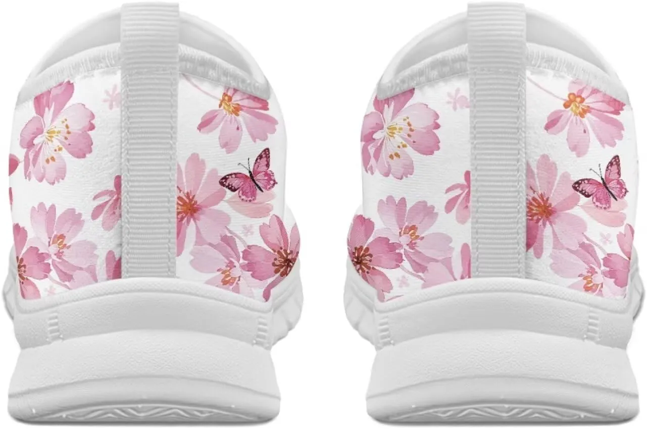 Women's Slip on Sneakers Casual Shoes Loafers Non Slip Breathable Comfortable Walking Sneakers Gifts for Women Girls White Sole Size 5.5-11.5