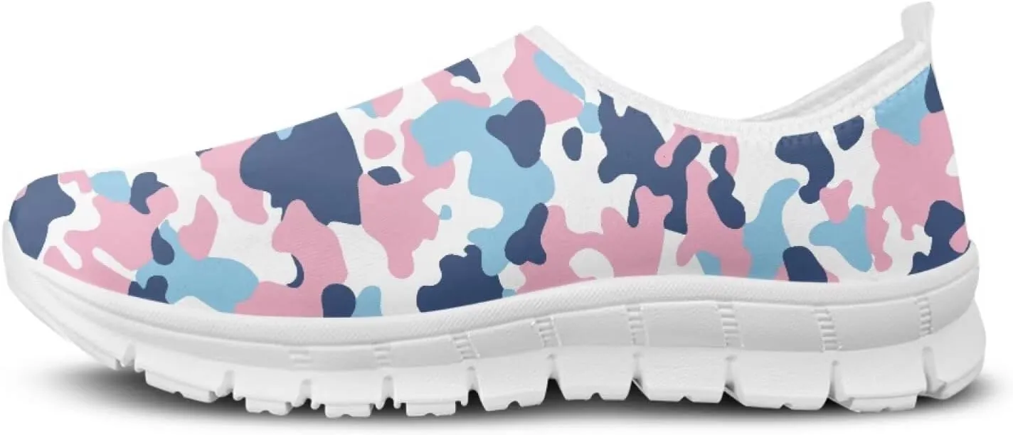 Women's Slip on Sneakers Casual Shoes Loafers Non Slip Breathable Comfortable Walking Sneakers Gifts for Women Girls White Sole Size 5.5-11.5