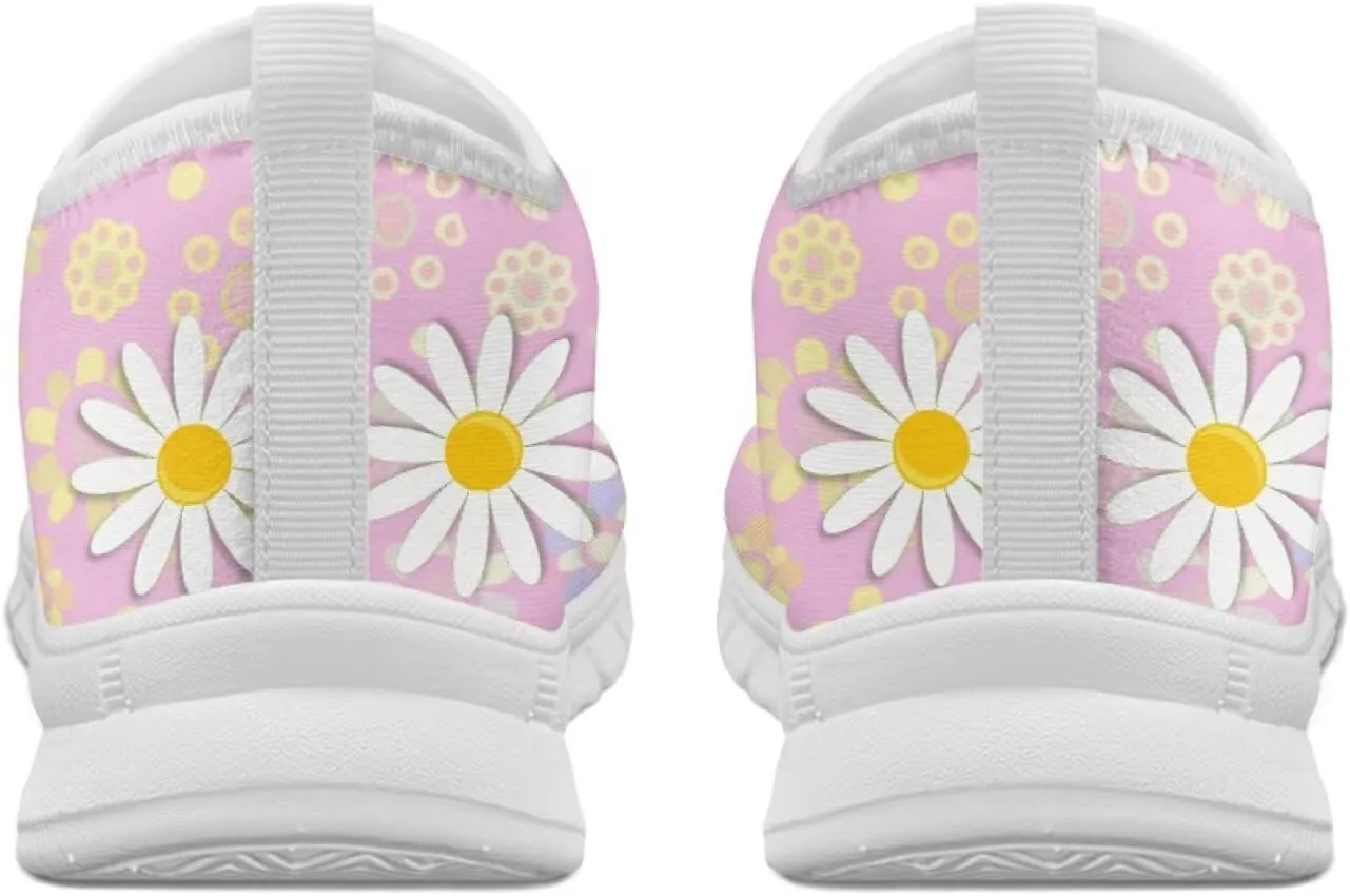 Women's Slip on Sneakers Casual Shoes Loafers Non Slip Breathable Comfortable Walking Sneakers Gifts for Women Girls White Sole Size 5.5-11.5