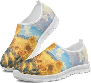 Women's Slip on Sneakers Casual Shoes Loafers Non Slip Breathable Comfortable Walking Sneakers Gifts for Women Girls White Sole Size 5.5-11.5