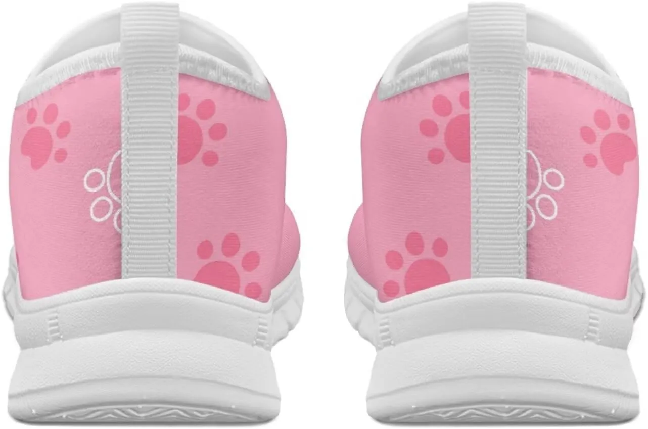 Women's Slip on Sneakers Casual Shoes Loafers Non Slip Breathable Comfortable Walking Sneakers Gifts for Women Girls White Sole Size 5.5-11.5