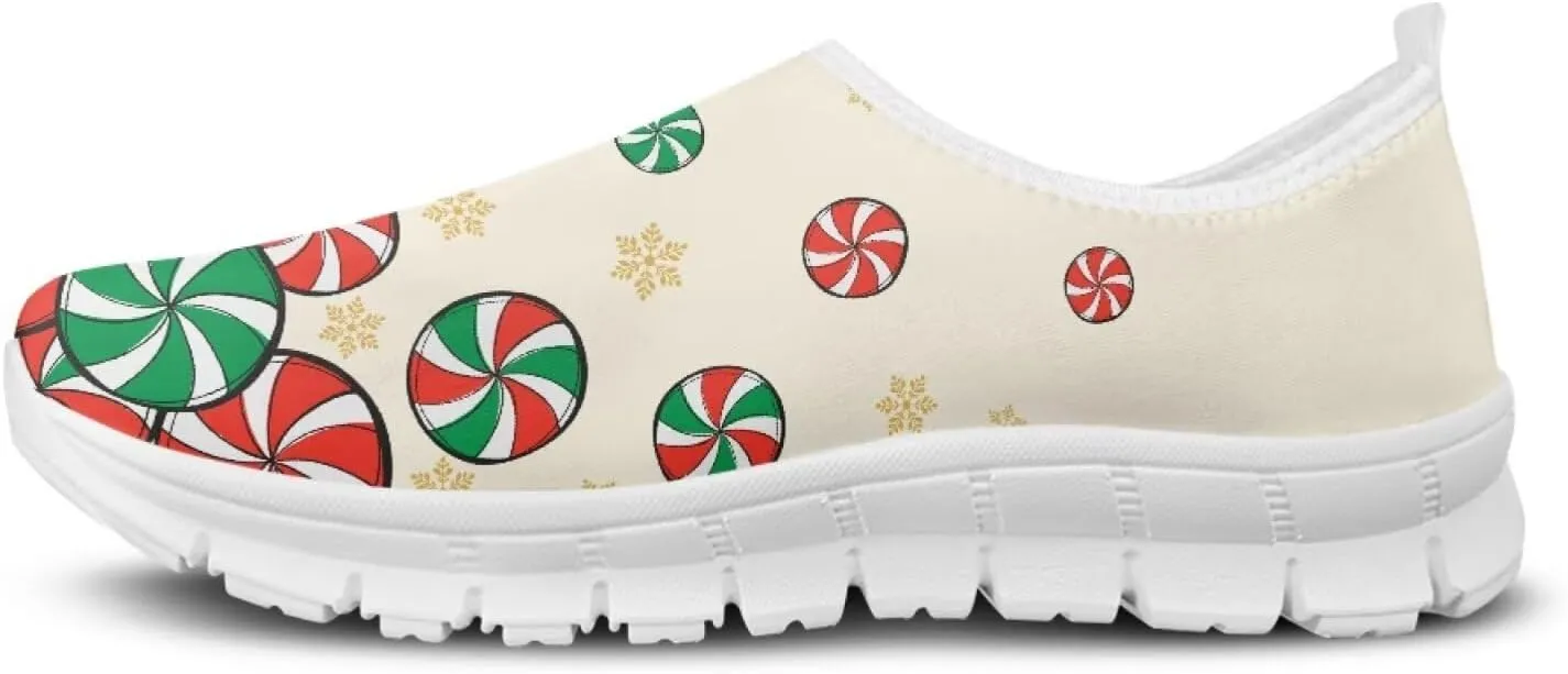 Women's Slip on Sneakers Casual Shoes Loafers Non Slip Breathable Comfortable Walking Sneakers Gifts for Women Girls White Sole Size 5.5-11.5
