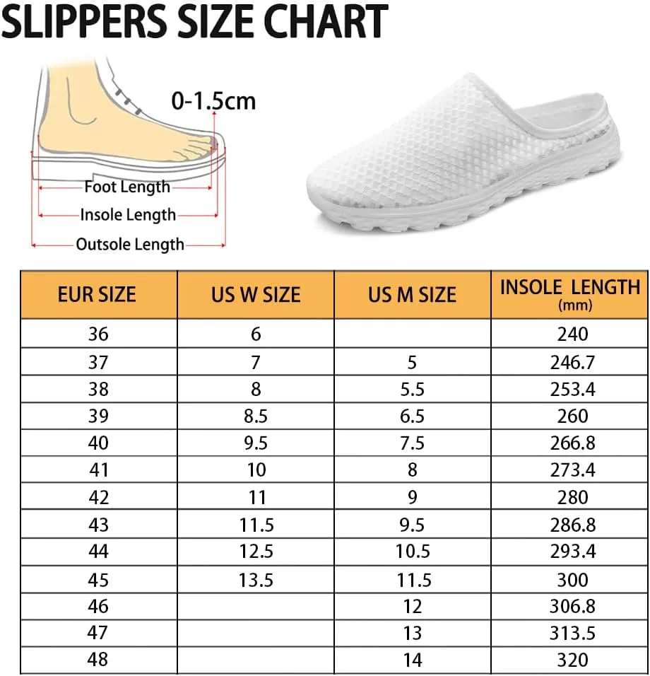 Womens Slip On Walking Loafers Lightweight Mesh Shoes Elastic Open Back House Casual Shoe Size 6-13.5 White Sole