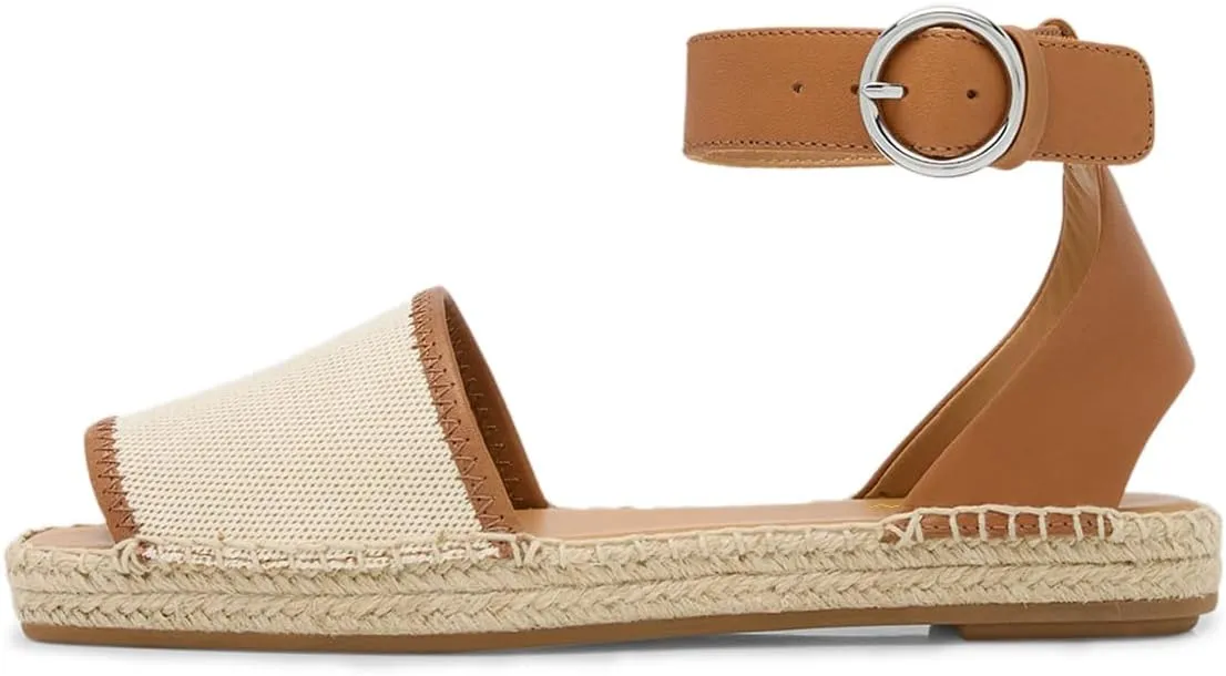 YDN Women Open Peep Toe Summer Flat Sandals Low Wedge Heels Ankle Strap Buckled Espadrilles Daily Outfit Party Beach Dress Size 4-16 US