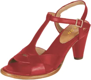 YDN Women Stylish T-Strap Buckle High Heeled Sandals Open Toe Cone Heels Strappy Shoes for Daily Event Dress Size 4-16 US