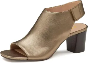 YDN Women's Open Toe Mid High Heel Slingback Sandals Strap Slip On Booties Shoes for Cocktail Club Event Size 4-16 US