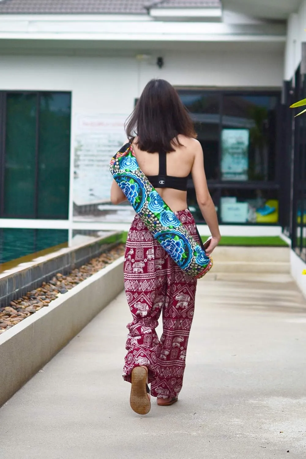 Your Cozy Harem Pants Womens Plus Bohemian Yoga Elephant Beach Casual Printed Drawstring Trousers